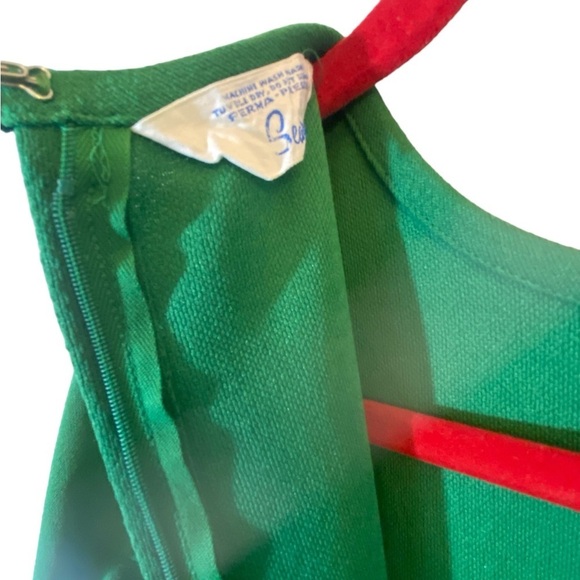 Vintage 60s Sears Kelly Green Short Mod Shift Dress - Picture 7 of 13